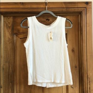 Anthropologie sleeveless cotton shirt